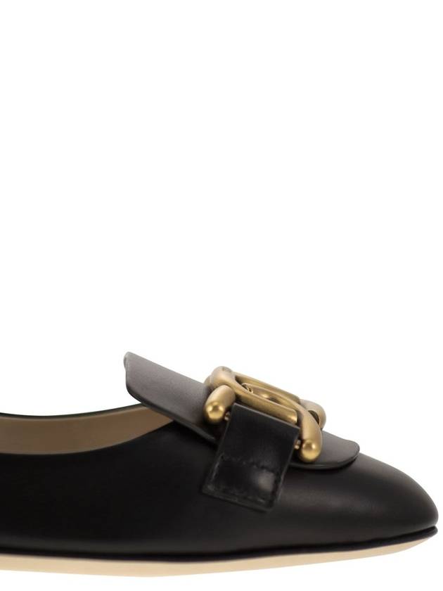 Kate Leather Ballerina Black - TOD'S - BALAAN 7