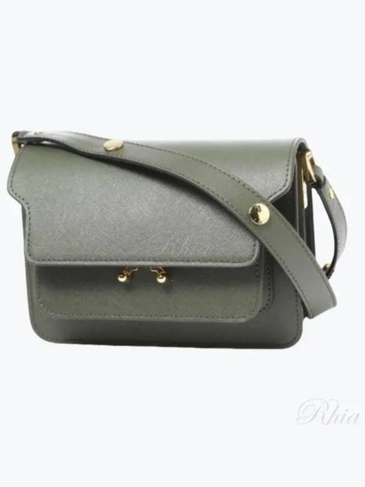 Saffiano Trunk Mini Shoulder Bag Olive Green - MARNI - BALAAN 2