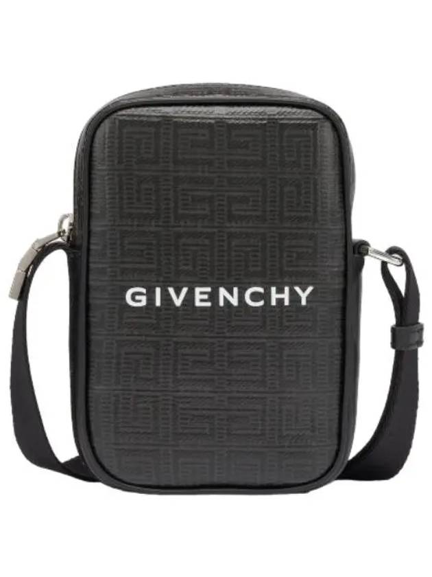 Coated Canvas Cross Bag Black - GIVENCHY - BALAAN 1