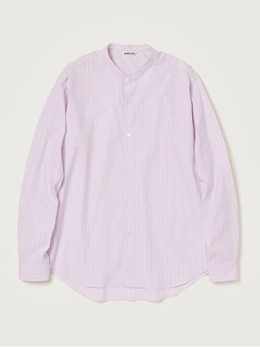 Subin high count cloth striped shirt - AURALEE - BALAAN 1