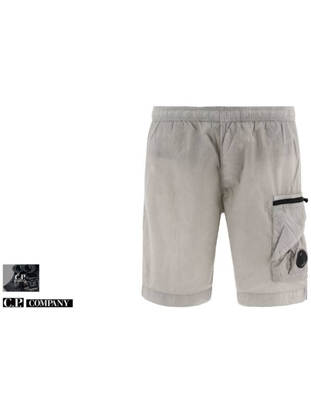 Eco Chrome Lens Utility Swim Shorts Flint Gray - CP COMPANY - BALAAN 3