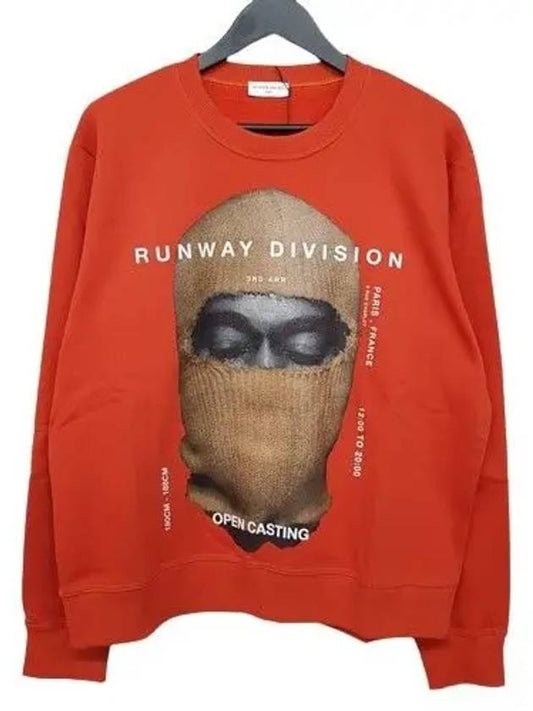 NCW19242 890 Mask Sweatshirt Red Orange - IH NOM UH NIT - BALAAN 1