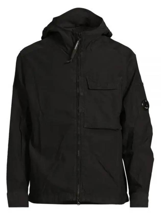 Gabardine Lens Long Sleeve Anorak Black - CP COMPANY - BALAAN 2