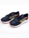 Vintage Check Leather Low Top Sneakers Black - BURBERRY - BALAAN 4