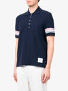 Men s Polo Navy Short Sleeve T Shirt - THOM BROWNE - BALAAN 2