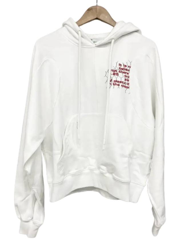 Graffiti Print Hoodie White - OFF WHITE - BALAAN 3