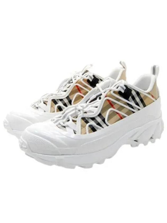 Check Arthur Low Top Sneakers Beige - BURBERRY - BALAAN 2