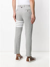 4 Bar Chino Cotton Straight Pants Grey - THOM BROWNE - BALAAN 4