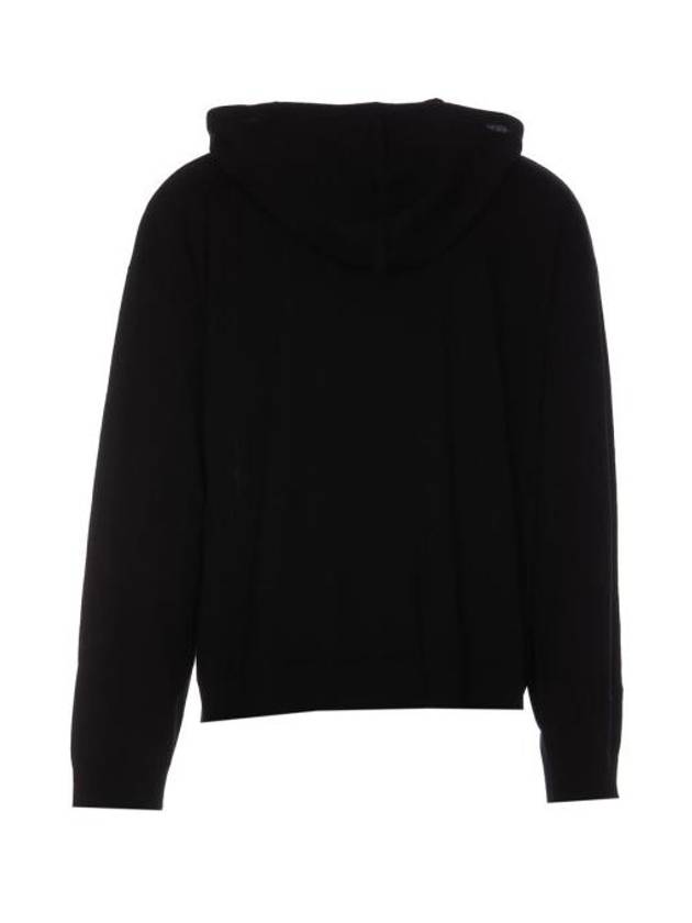 Intarsia Logo Wool Hoodie Black - JW ANDERSON - BALAAN 4