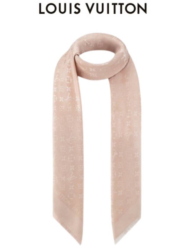 Monogram Classic Silk Scarf Beige - LOUIS VUITTON - BALAAN 3