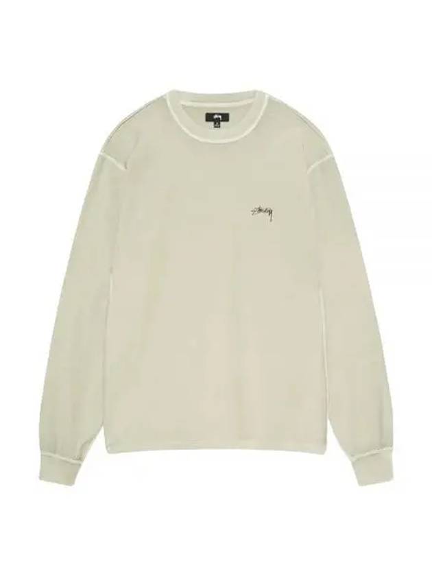 Lazy Long Sleeve T Shirt Sage - STUSSY - BALAAN 2