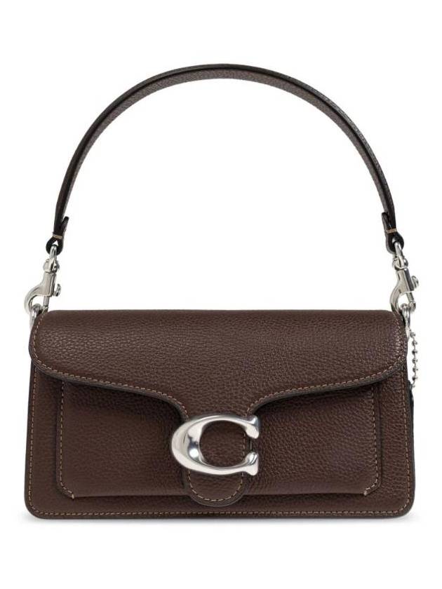 Tabby Logo Plaque Shoulder Bag Brown - COACH - BALAAN 1