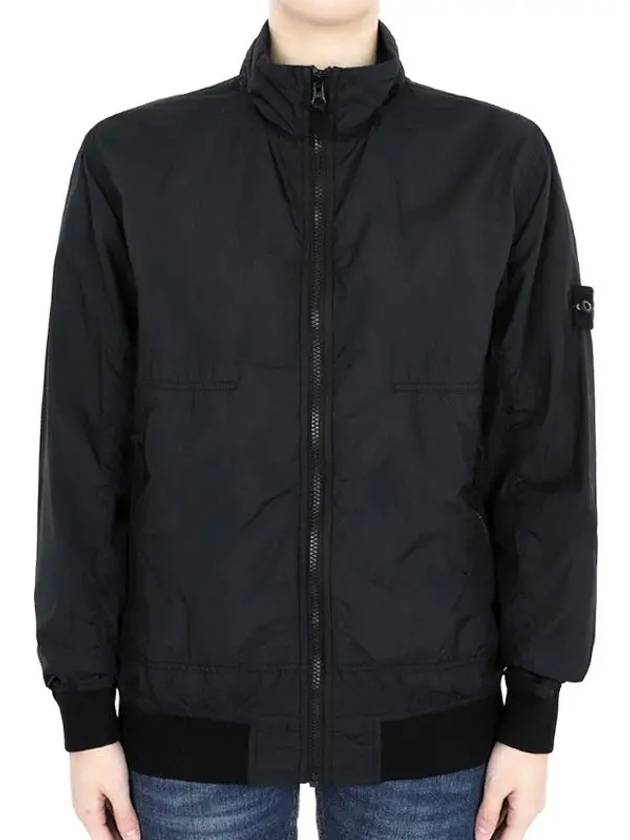 Kids Compass Badge Zip Up Jacket Black - STONE ISLAND - BALAAN 3