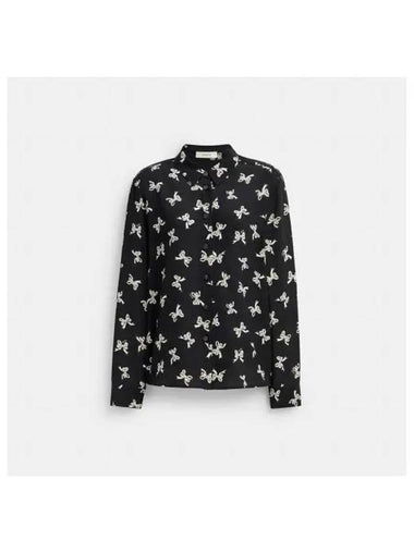 Printed Blouse Black - COACH - BALAAN 1