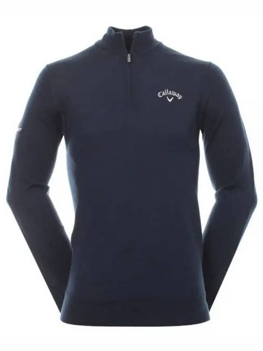 CALLAWAY 24 Blended Merino 14 Zip Sweater CGGF80M1 410 Quarter - CALLAWAY GOLF - BALAAN 1