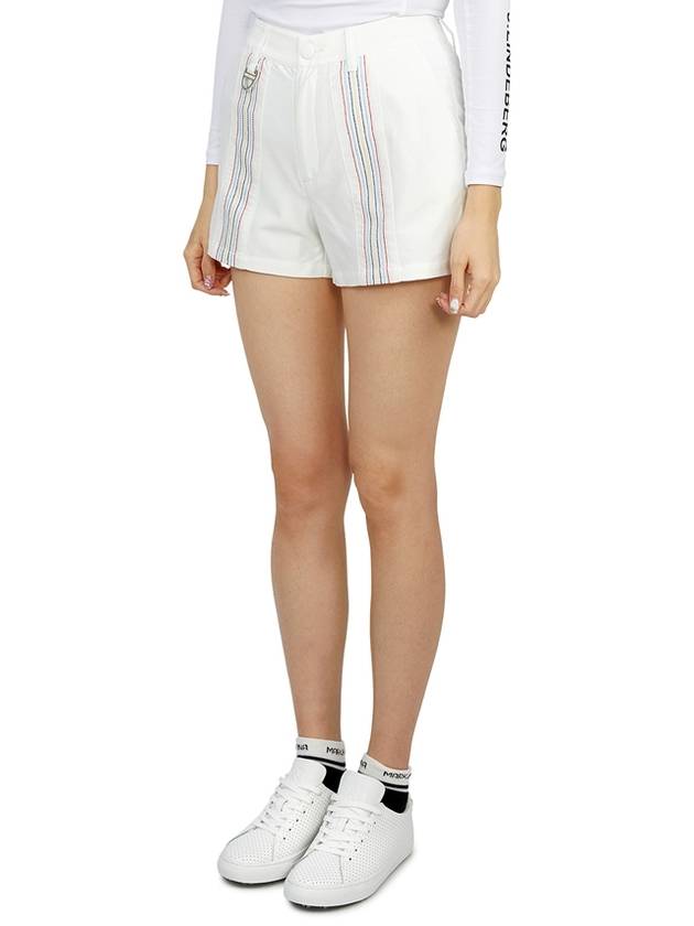 Women's Triple Rain Jersey Shorts White - HORN GARMENT - BALAAN 3