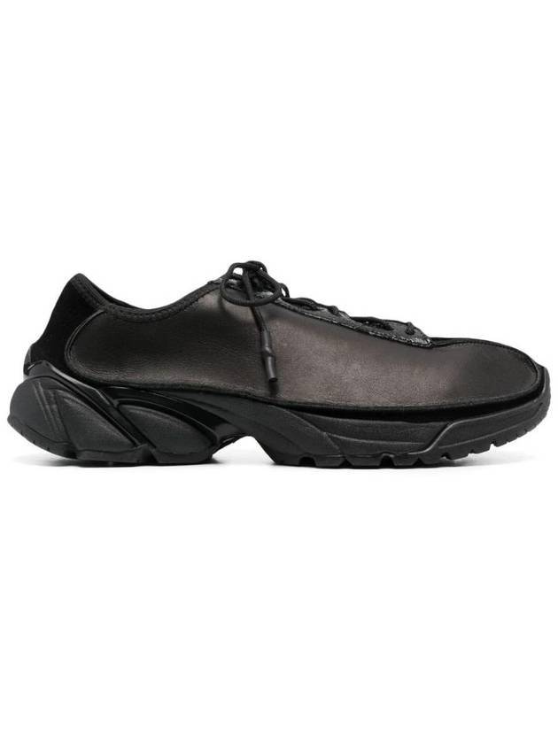 Klove Leather Low Top Sneakers Black - OUR LEGACY - BALAAN 1