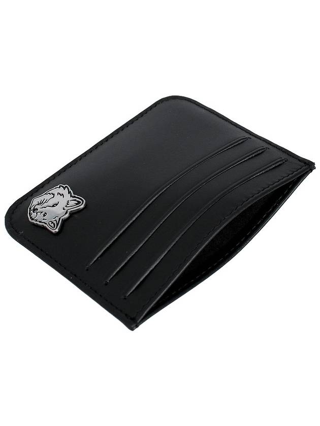 Fox Head Business Card Wallet Black - MAISON KITSUNE - BALAAN 7