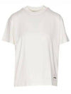 Logo Label Cotton 3 Pack Short Sleeve T-Shirt White - JIL SANDER - BALAAN 2