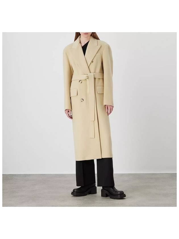 Tresa Belted Virgin Wool Coat Beige 20160129 085 - MAX MARA SPORTMAX - BALAAN 3