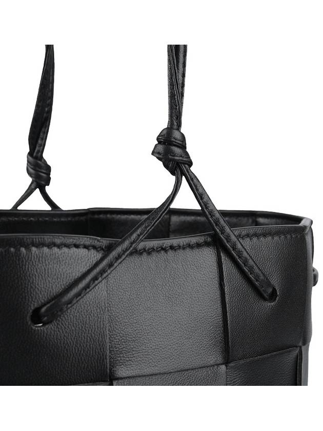 Intrecciato Cassette Small Bucket Bag Black - BOTTEGA VENETA - BALAAN 8