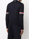 Stripe Armband Merino Wool Cardigan Navy - THOM BROWNE - BALAAN 5