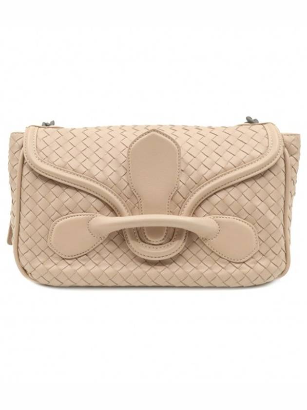 Women s Bottega Veneta 363799 Beige Color Intrecciato Nappa Weaving Rialto Shoulder Bag gt Gangbuk used luxury goods - BOTTEGA VENETA - BALAAN 1