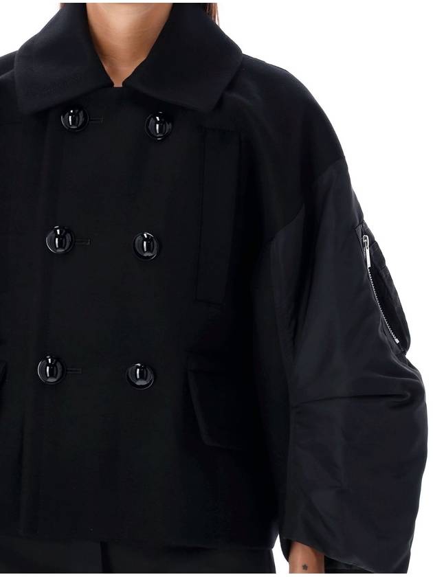 Sacai Baloon Sleeve Short Coat - SACAI - BALAAN 3