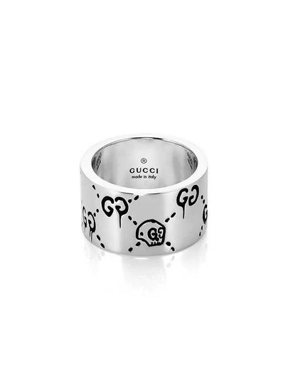 Ghost Skull Ring Silver YBC455319001 - GUCCI - BALAAN 2