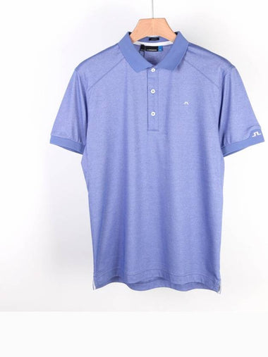 Martin Martin slim polo shirt melange blue - J.LINDEBERG - BALAAN 1