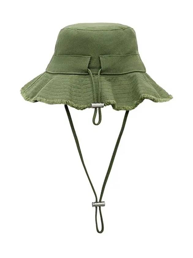 Le Bob Artichaut Cotton Bucket Hat Khaki - JACQUEMUS - BALAAN 5