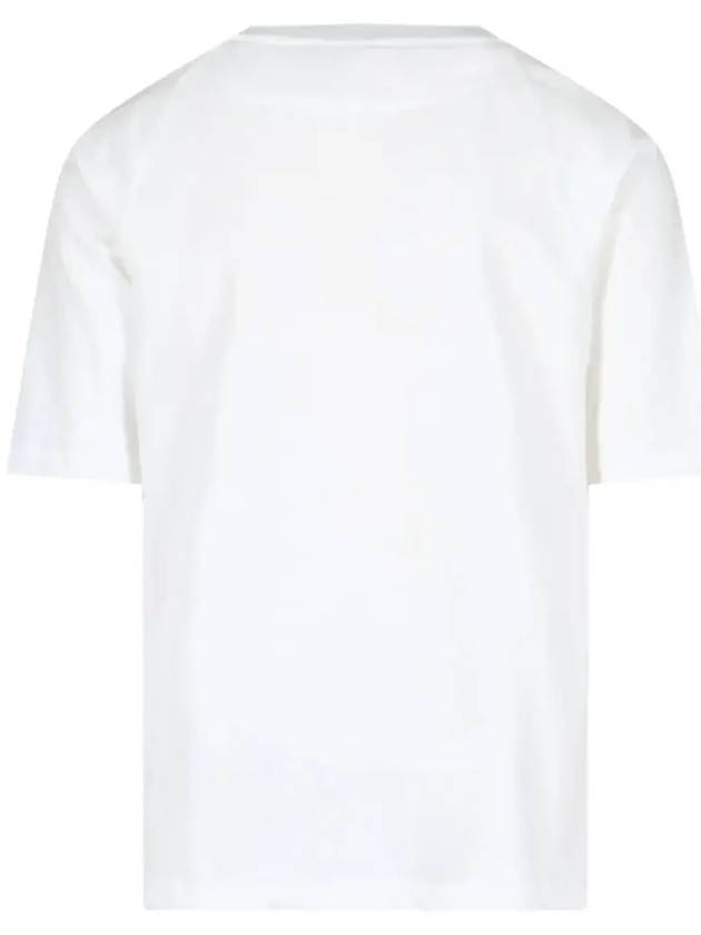 Willy Logo Cotton Short Sleeve T-Shirt White - A.P.C. - BALAAN 4