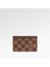 Damier Eben Single Card Wallet Brown - LOUIS VUITTON - BALAAN 3