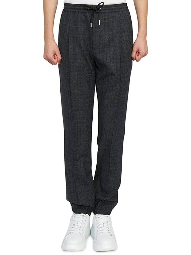 Men's Virgin Wool Banding Track Pants Grey - DIOR - BALAAN 2