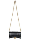 Hourglass Chain Mini Calfskin Cross Bag Black - BALENCIAGA - BALAAN 7