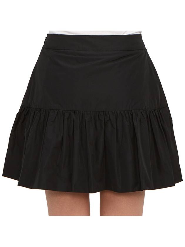 Taffeta Mini A-Line Skirt Black - MONCLER - BALAAN 8