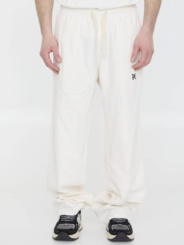 Straight Pants PMCA141 R24FAB0010310 WHITE - PALM ANGELS - BALAAN 2