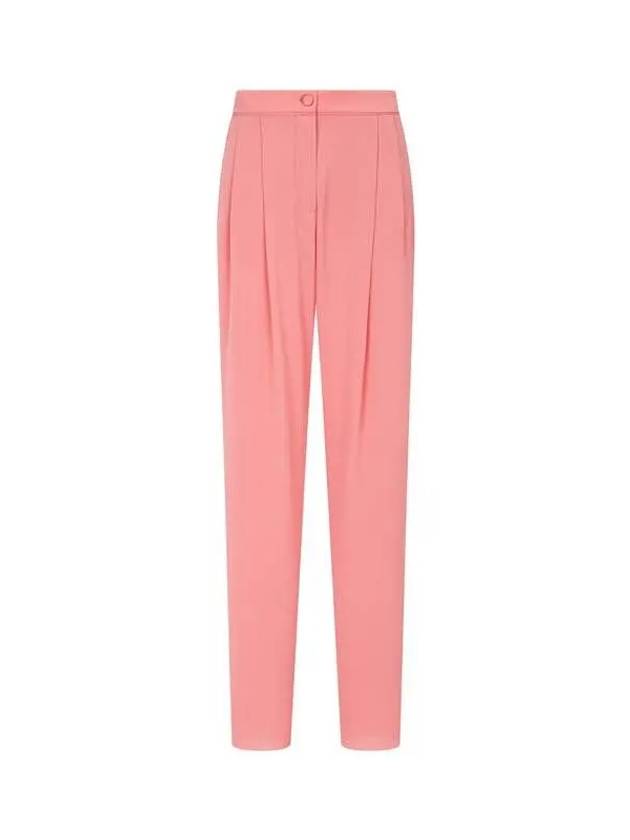 Women s Pleated Crepe Pants Soft Coral 270022 - EMPORIO ARMANI - BALAAN 1