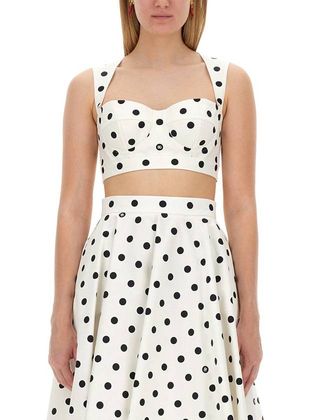 Polka Dot Corset Top F7AA7TFSFNM - DOLCE&GABBANA - BALAAN 2