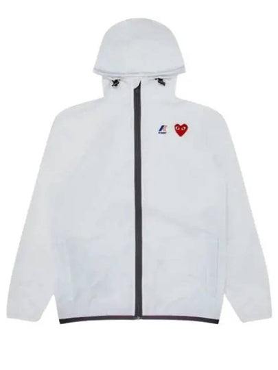 Small Heart Wappen Windbreaker White - COMME DES GARCONS - BALAAN 2