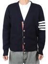 Milano Stitch 4 Bar Cardigan Navy - THOM BROWNE - BALAAN 2