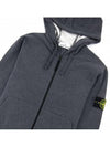 Wappen Patch Cotton Zip Up Hoodie Melange Dark Grey - STONE ISLAND - BALAAN 3