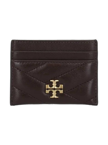 Kira Chevron Logo Card Wallet Brown - TORY BURCH - BALAAN 1