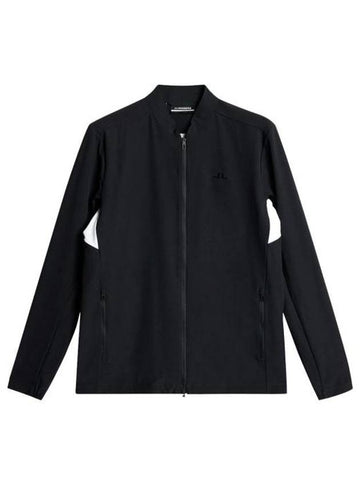 KV Hybrid Zip-Up Jacket Black - J.LINDEBERG - BALAAN 1