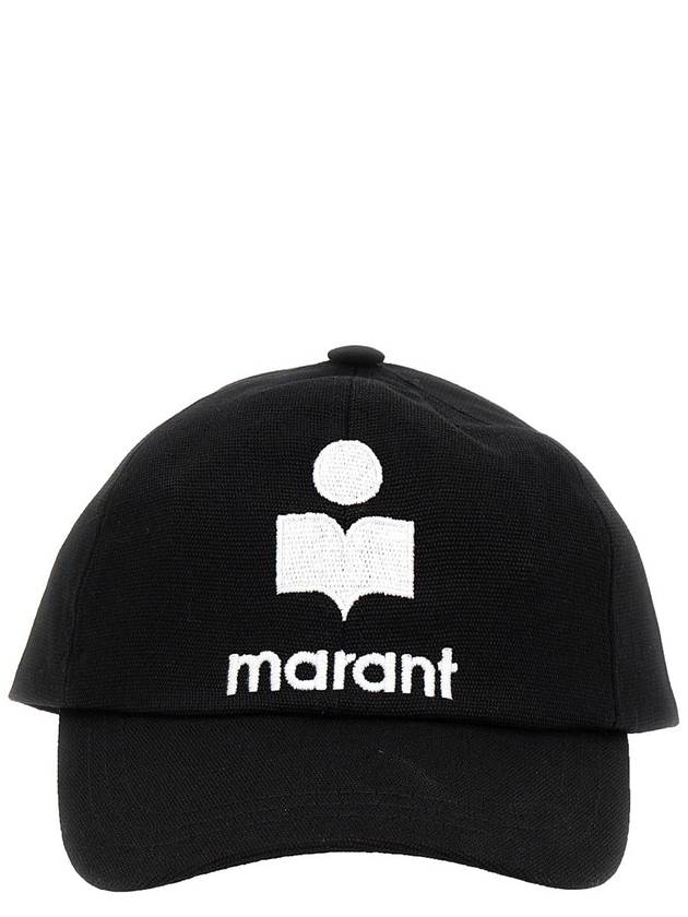 Tyron Logo Cotton Ball Cap Black - ISABEL MARANT - BALAAN 2