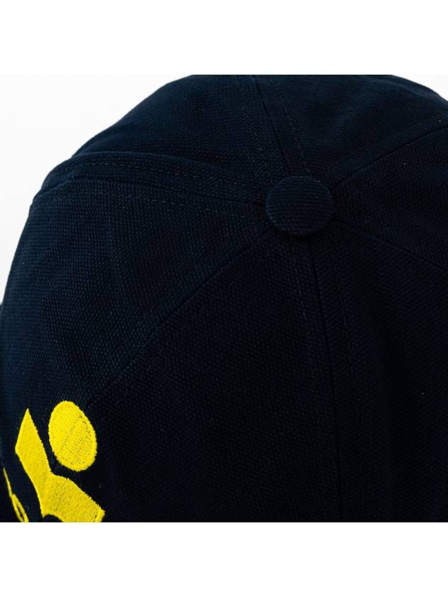 Tyron Logo Cotton Ball Cap Navy - ISABEL MARANT - BALAAN 5