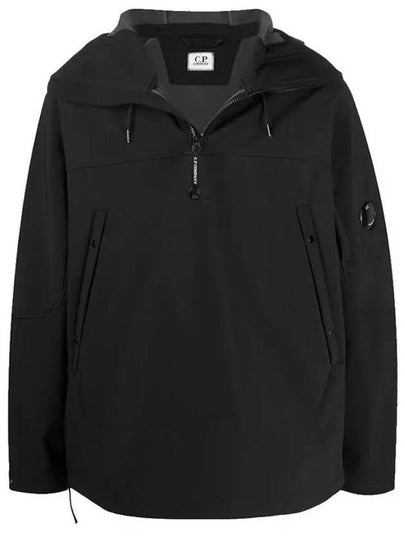 Lens Wappen Half Zip Up Anorak Black - CP COMPANY - BALAAN 2