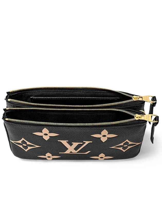 Double Zipper Pochette Cross Bag Black - LOUIS VUITTON - BALAAN 5