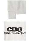 SZ-T002-051-3 CDG Logo Sweatshirt White Men's Sweatshirt TS - COMME DES GARCONS - BALAAN 6