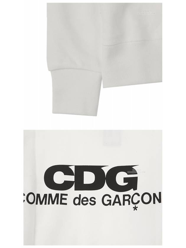 SZ-T002-051-3 CDG Logo Sweatshirt White Men's Sweatshirt TS - COMME DES GARCONS - BALAAN 6